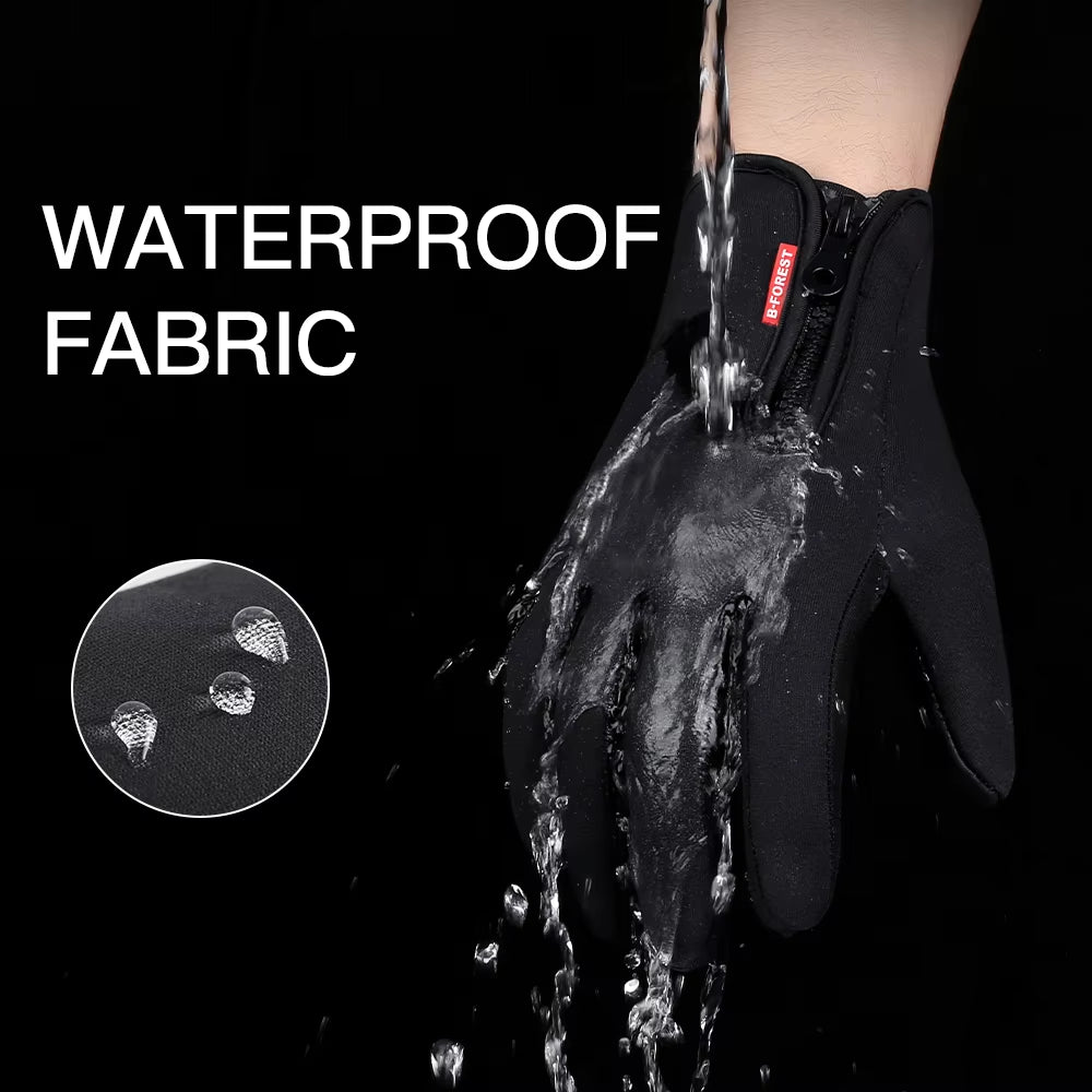 New Winter Gloves Men Women Touch Cold Waterproof Motorcycle Cycle Gloves Male Outdoor Sports plus Velvet Warm Running Ski Glove