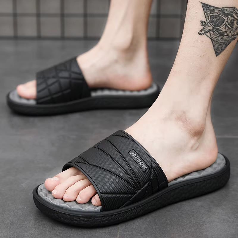 Summer Mens Acupressure Slippers Foot Massage Home Indoor Slides Sleepers Comfortable Men'S Slide Slipper for House Room