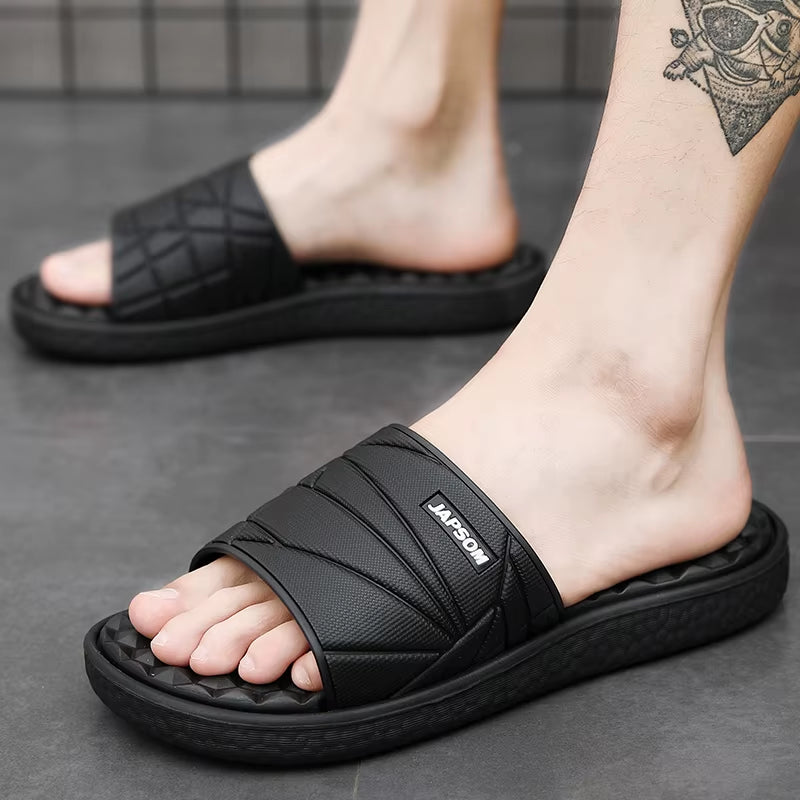 Summer Mens Acupressure Slippers Foot Massage Home Indoor Slides Sleepers Comfortable Men'S Slide Slipper for House Room