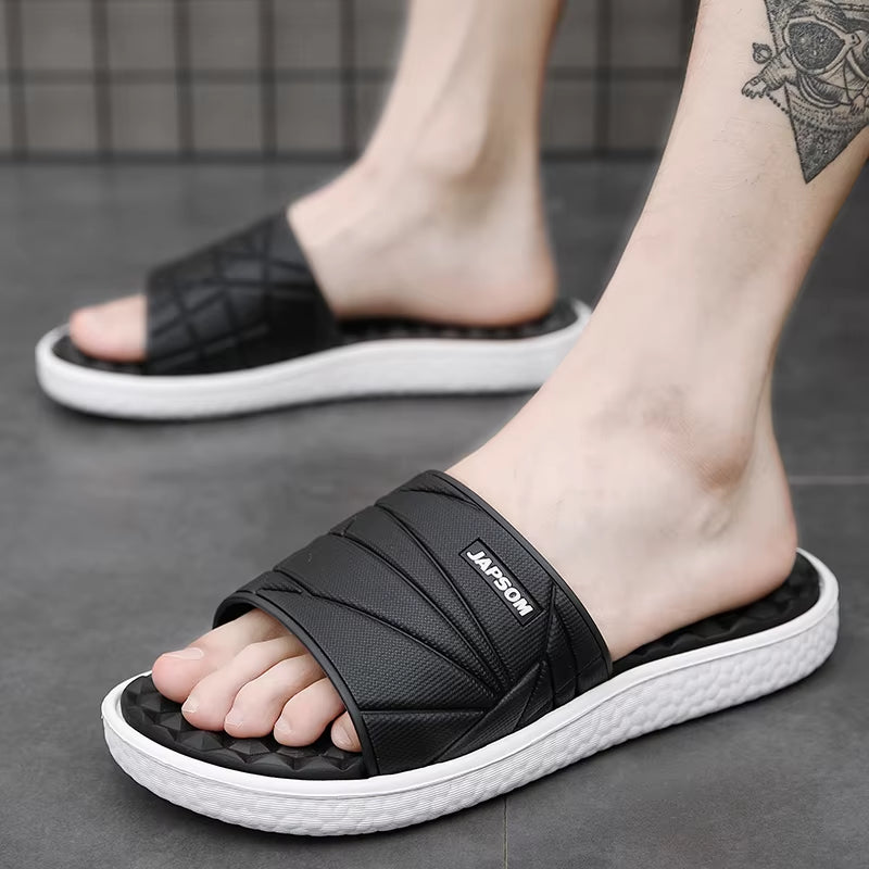 Summer Mens Acupressure Slippers Foot Massage Home Indoor Slides Sleepers Comfortable Men'S Slide Slipper for House Room