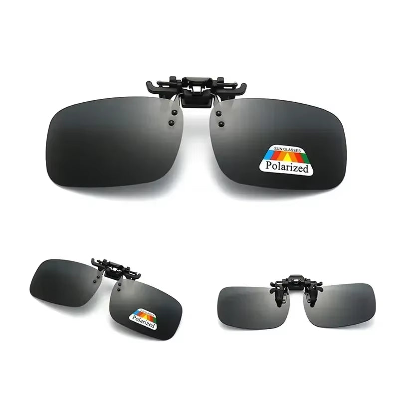 Polarized Sunglasses Clips Glasses Clip Driving Night Vision Eyeglasses UV400 Outdoor Shades High Definition Sun Glasses Clips