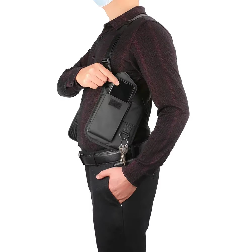 Underarm Bag Men Hidden Agent Molle Combat Shoulder Bag Multifunction Outdoor Travel Wallet Phone Key anti Theft Storage Bags