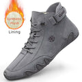 Men'S Genuine Leather Shoes Ankle Boots Men Sneakers Outdoor Light Lace-Up Casual Shoes Fashion Loafers Winter Warm Boots