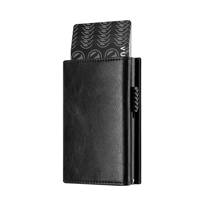 Credit Card Holder RFID Blocking Bifold Wallet Men'S Wallet with Coin Compartment and Banknote Compartment